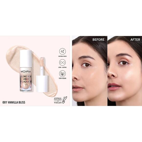 K-Care: Moira Glow Show Liquid Highlighter*Vanilla Bliss*Radiance*Korean Makeup* - Picture 1 of 2